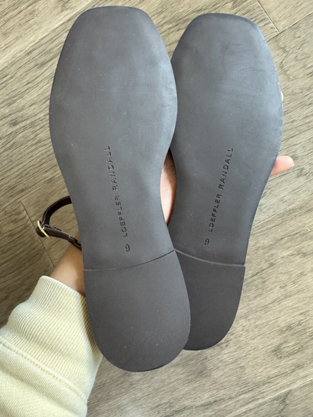 NEW Loeffler Randall size 7 Lara Espresso Leather Sandal - Picture 11 of 11